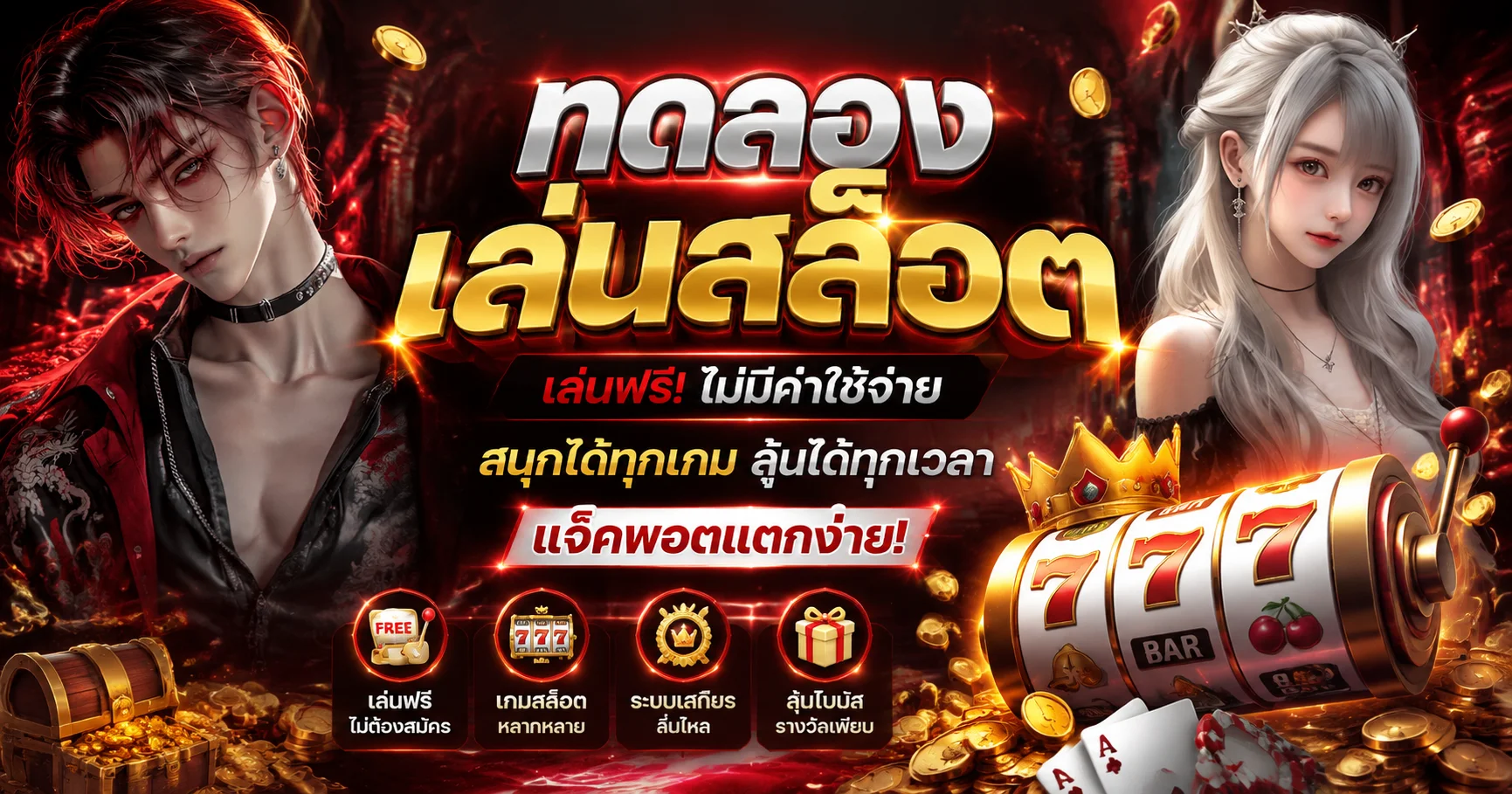 ทดลองเล่นสล็อต Chokdee777 ฟรีทุกค่าย ไม่ต้องสมัครไม่ต้องฝาก