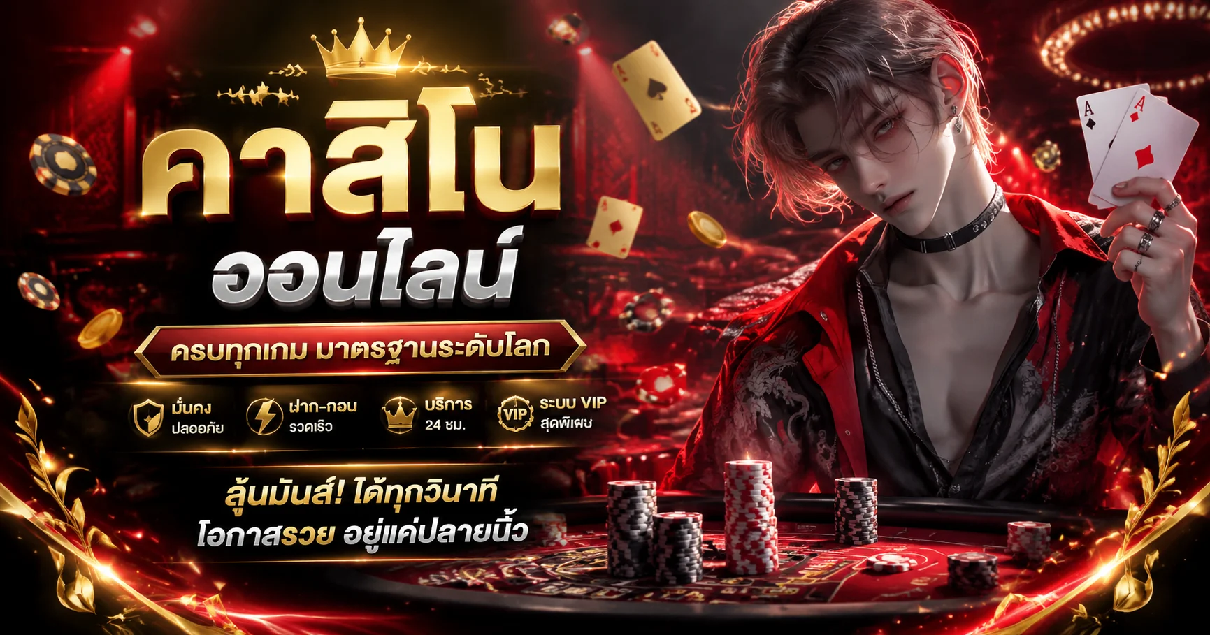 คาสิโนออนไลน์ Chokdee777 บาคาร่าสด ดีลเลอร์มืออาชีพตลอด 24 ชม.